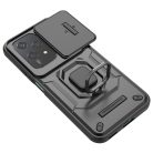 RMPACK Honor 200 Lite 5G Armor Shell Case FUTURE Armor Slide - Ring Kickstand Lens Cover Black