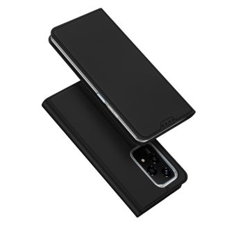   RMPACK Honor 200 Lite 5G PU Leather Case Magnetic DUX DUCIS Skin Pro Series Case Card Slots Stand Flip Black