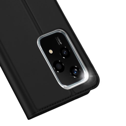 RMPACK Honor 200 Lite 5G PU Leather Case Magnetic DUX DUCIS Skin Pro Series Case Card Slots Stand Flip Black