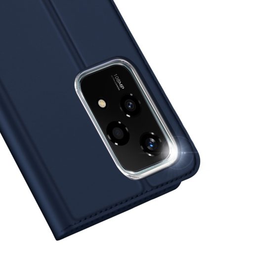 RMPACK Honor 200 Lite 5G PU Leather Case Magnetic DUX DUCIS Skin Pro Series Case Card Slots Stand Flip Blue