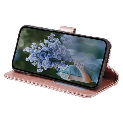 RMPACK Honor 200 Lite 5G Case Wallet Case Design Mandala Style Stand Flip - Card Slots RoseGold