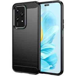   RMPACK Honor 200 Lite 5G Silicone Case Soft TPU Carbon Fiber Texture Black