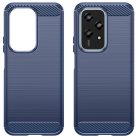 RMPACK Honor 200 Lite 5G Silicone Case Soft TPU Carbon Fiber Texture Blue