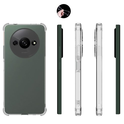 RMPACK Xiaomi Redmi A3 Szilikon Tok TPU Shockproof Protective Ütéscsökkentő Áttetsző