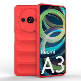   RMPACK Xiaomi Redmi A3 Szilikon Tok Rugged Armor Style 2in1 Shock Piros