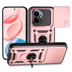   RMPACK Honor 400 5G Ütésálló Tok ArmorLife Kitámasztható Camera Slide Funkcióval Rózsaarany