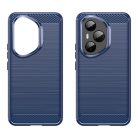 RMPACK Honor 400 Pro 5G Szilikon Tok Carbon Fiber Mintázattal Kék