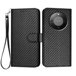   RMPACK Honor Magic8 Lite Carbon Fiber textúrás bőr pénztárcatok szíjjal