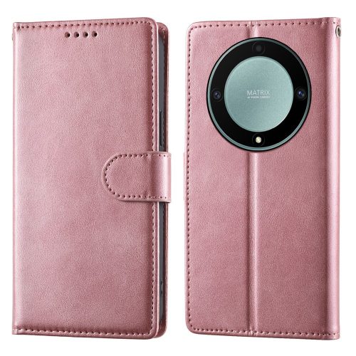 RMPACK Honor Magic8 Lite elegáns bőr hatású flip tok kártyatartóval