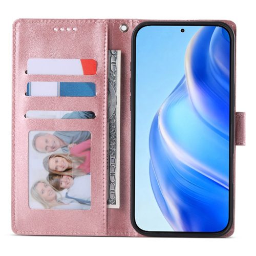 RMPACK Honor Magic8 Lite elegáns bőr hatású flip tok kártyatartóval