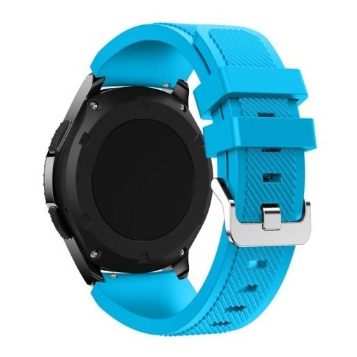 Samsung Gear S3 Frontier / Gear S3 Pótszíj - Óraszíj Trendy Sport Szilikon Világoskék