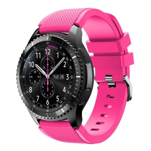 Samsung Gear S3 Frontier / Gear S3 Pótszíj - Óraszíj Trendy Sport Szilikon Pink