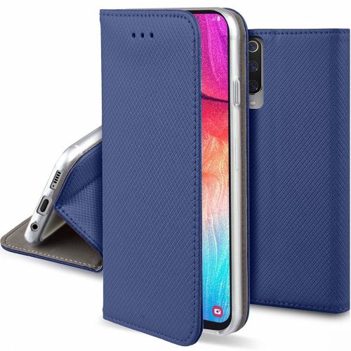 Samsung Galaxy A51 Notesz Tok Flip Magnet Kártyatartóval Kék